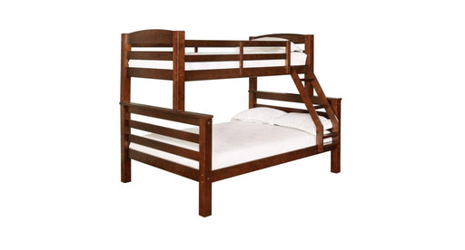 Levi Brown Wood Twin Over Full Bunk Bed