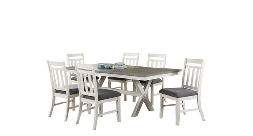 Lido Bay Multi Wood Standard Height 7pc Dining Table & Chair Set