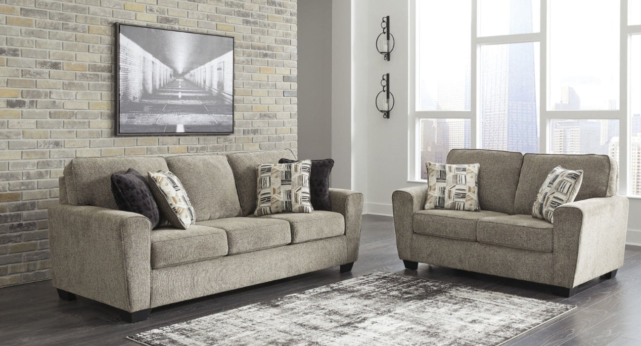 Mcluer Brown Fabric Living Room Set
