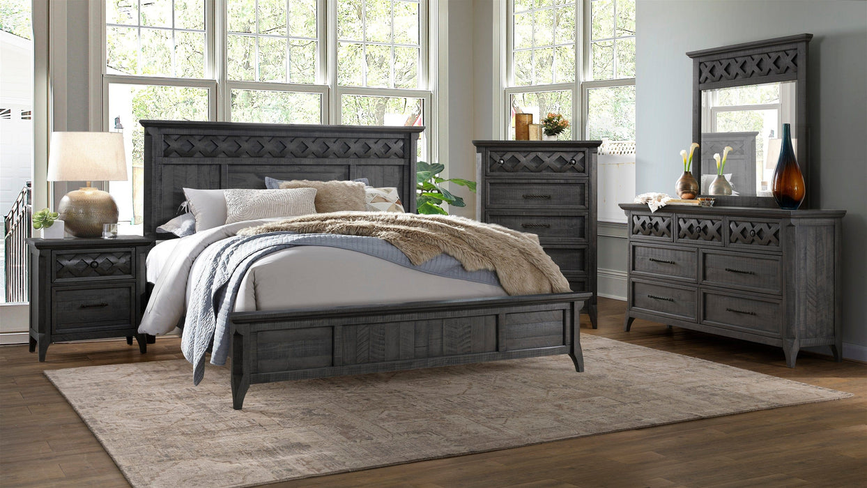 Mendocino Gray Wood Queen Bedroom Set