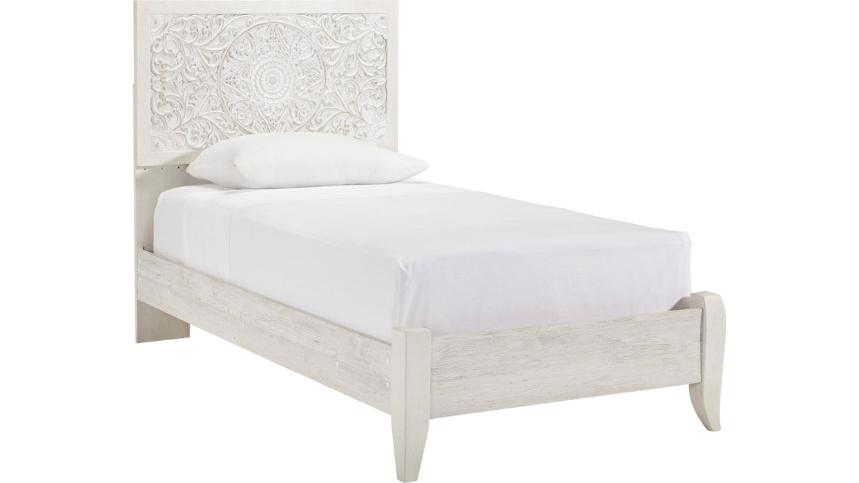 Paxberry White Wood Twin Bedroom Set
