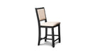 Prairie Black Wood Counter Height 7pc Dining Table & Chair Set