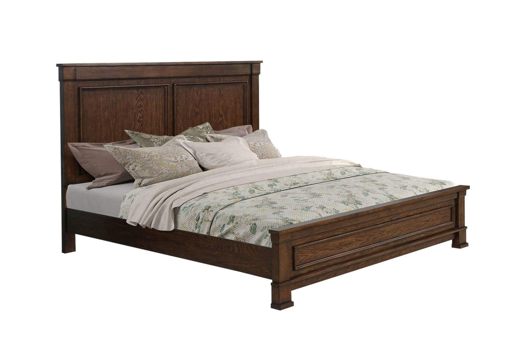 Providence Brown Wood Queen Bed