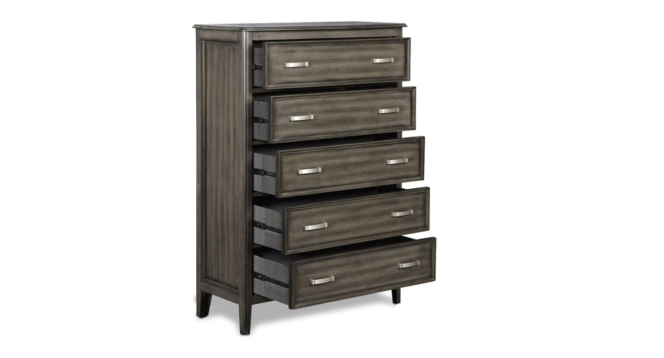 Richfield Gray Wood Chest Of Drawers