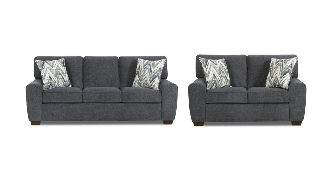 Ridgland Gray Fabric Living Room Set