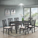 Santa Cruz Gray Wood And Upholstered Standard Height Dining Table