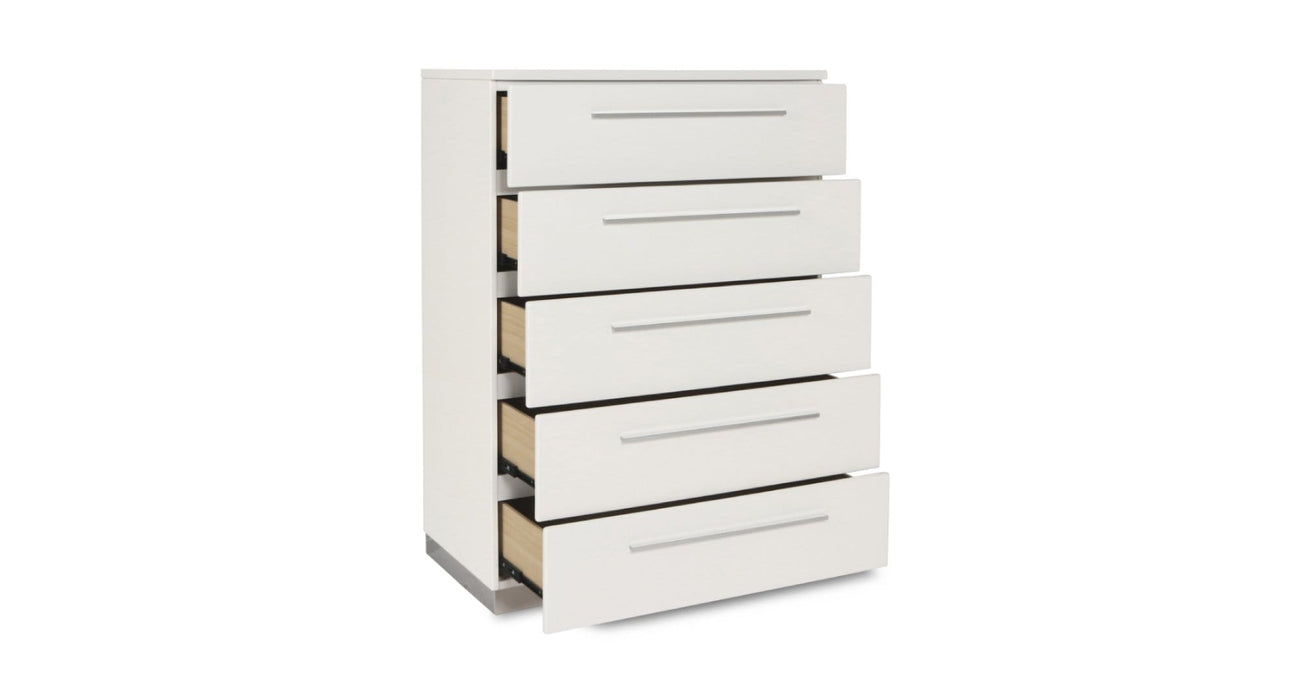 Sapphire White Wood Chest Of Drawers