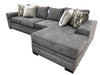 Sara Gray Fabric Sectional Sofa