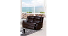SF1251 Brown Faux Leather Recliner Sofa & Loveseat Set