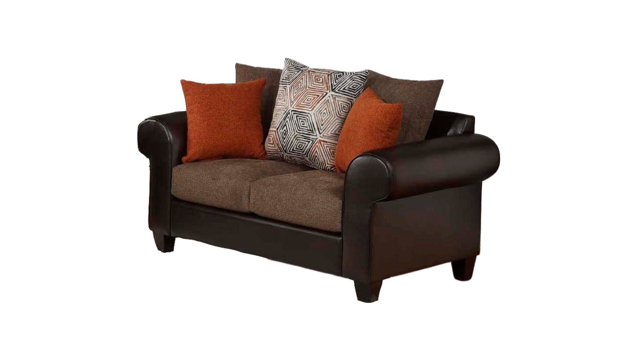 Siesta Brown Fabric Sofa Bed & Loveseat Set
