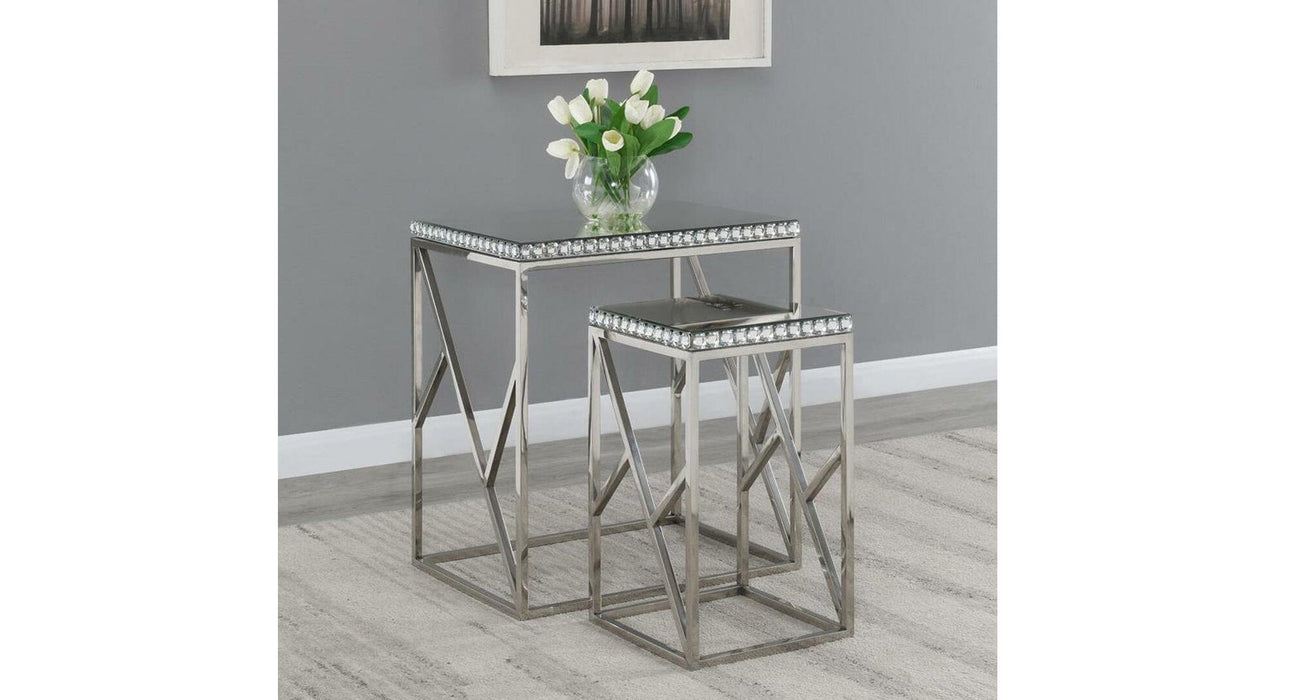 Silver Metal Nesting Tables