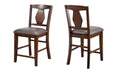 Tuscan Hills Brown Wood Counter Height 6pc Dining Table & Chair Set