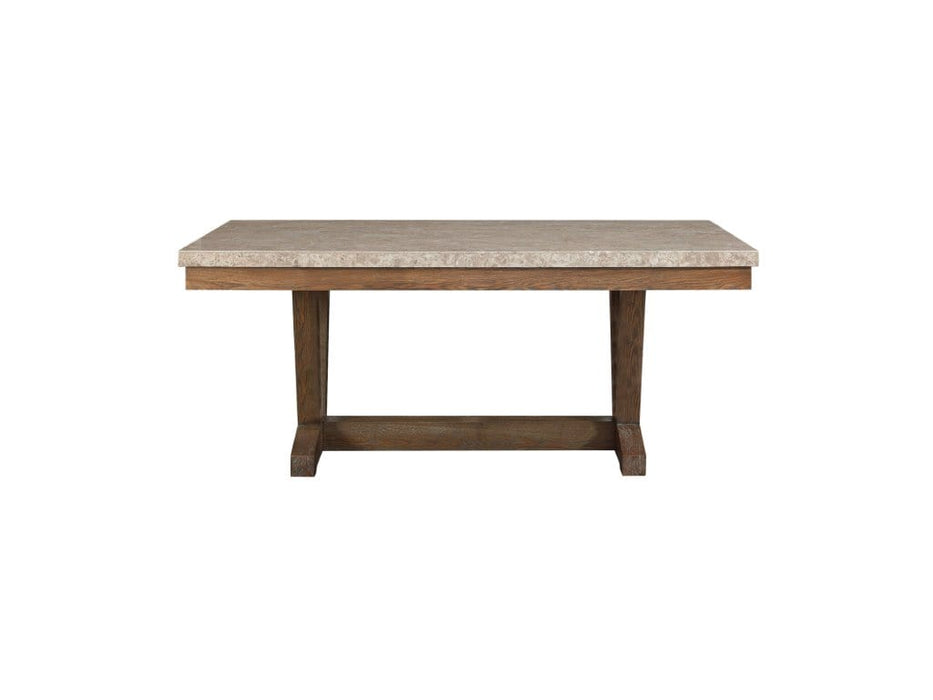 Vespar Brown Wood Standard Height Dining Table