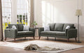 Winston Gray Polyester Blend Sofa & Loveseat Set