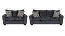 Wixton Gray Fabric Living Room Set