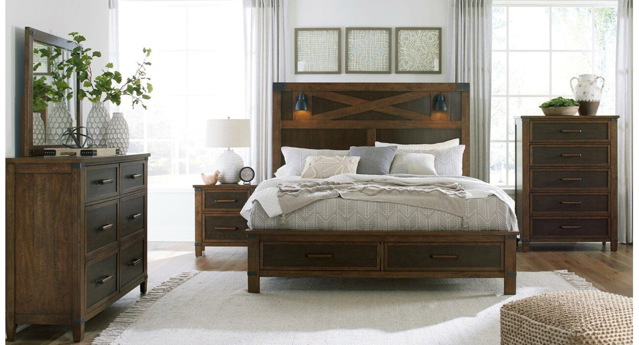 Wyattfield Multi Wood Queen Bedroom Set